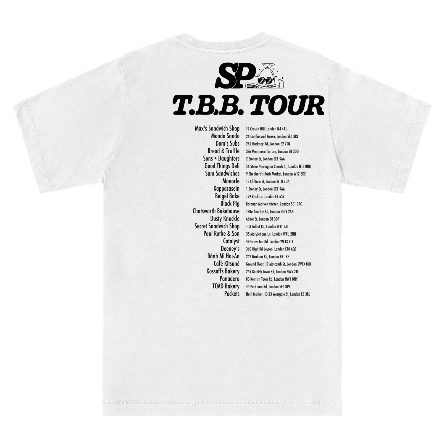 Things Between Bread Tour Tee 5 Things Between Bread Tour Tee - Image 3