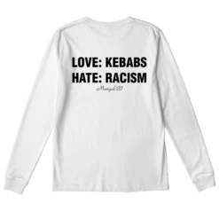 LOVE KEBABS: HATE RACISM 31 LOVE KEBABS: HATE RACISM -Everpress Shop 65444661a3d609.77659532